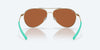 [Green Mirror Polarized Polycarbonate Lenses, Shiny Gold Frame]