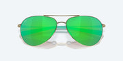 Green Mirror Polarized Polycarbonate Lenses, Shiny Gold Frame