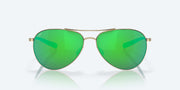 Green Mirror Polarized Polycarbonate Lenses, Shiny Gold Frame