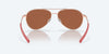 [Copper Silver Mirror Polarized Polycarbonate Lenses, Satin Rose Gold Frame]