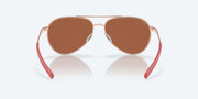 Copper Silver Mirror Polarized Polycarbonate Lenses, Satin Rose Gold Frame