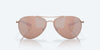 [Copper Silver Mirror Polarized Polycarbonate Lenses, Satin Rose Gold Frame]