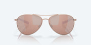 Copper Silver Mirror Polarized Polycarbonate Lenses, Satin Rose Gold Frame