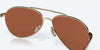 [Green Mirror Polarized Glass Lenses, Shiny Gold Frame]