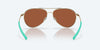 [Green Mirror Polarized Glass Lenses, Shiny Gold Frame]