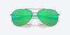 [Green Mirror Polarized Glass Lenses, Shiny Gold Frame]