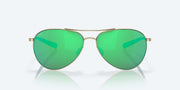 Green Mirror Polarized Glass Lenses, Shiny Gold Frame