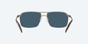 Blue Mirror Polarized Polycarbonate Lenses, Matte Silver Frame