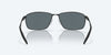 [Blue Mirror Polarized Polycarbonate Lenses, Matte Black Frame]