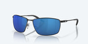 Blue Mirror Polarized Polycarbonate Lenses, Matte Black Frame