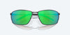 [Green Mirror Polarized Polycarbonate Lenses, Matte Black Frame]