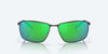 [Green Mirror Polarized Polycarbonate Lenses, Matte Black Frame]