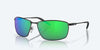 [Green Mirror Polarized Polycarbonate Lenses, Matte Black Frame]