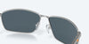 [Gray Silver Mirror Polarized Polycarbonate Lenses, Matte Silver Frame]