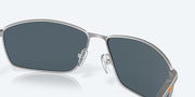 Gray Silver Mirror Polarized Polycarbonate Lenses, Matte Silver Frame