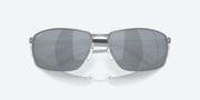 Gray Silver Mirror Polarized Polycarbonate Lenses, Matte Silver Frame