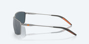 Gray Silver Mirror Polarized Polycarbonate Lenses, Matte Silver Frame