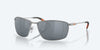 [Gray Silver Mirror Polarized Polycarbonate Lenses, Matte Silver Frame]