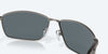 [Blue Mirror Polarized Polycarbonate Lenses, Matte Dark Gunmetal Frame]