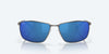 [Blue Mirror Polarized Polycarbonate Lenses, Matte Dark Gunmetal Frame]