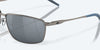 [Gray Silver Mirror Polarized Polycarbonate Lenses, Matte Dark Gunmetal Frame]