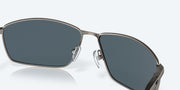 Gray Silver Mirror Polarized Polycarbonate Lenses, Matte Dark Gunmetal Frame