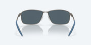 Gray Silver Mirror Polarized Polycarbonate Lenses, Matte Dark Gunmetal Frame