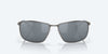 [Gray Silver Mirror Polarized Polycarbonate Lenses, Matte Dark Gunmetal Frame]