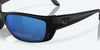 [Blue Mirror Polarized Polycarbonate Lenses, Matte Black Frame]