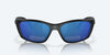 [Blue Mirror Polarized Polycarbonate Lenses, Matte Black Frame]