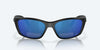 [Blue Mirror Polarized Polycarbonate Lenses, Matte Black Frame]