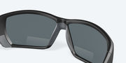 Blue Mirror Polarized Polycarbonate Lenses, Matte Black Frame