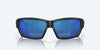 [Blue Mirror Polarized Polycarbonate Lenses, Matte Black Frame]