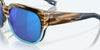 [Blue Mirror Polarized Glass Lenses, Shiny Wahoo Frame]