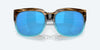 [Blue Mirror Polarized Glass Lenses, Shiny Wahoo Frame]