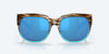 [Blue Mirror Polarized Glass Lenses, Shiny Wahoo Frame]