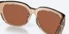 [Copper Silver Mirror Polarized Polycarbonate Lenses, Shiny Blonde Crystal Frame]