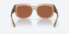 [Copper Silver Mirror Polarized Polycarbonate Lenses, Shiny Blonde Crystal Frame]