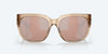 [Copper Silver Mirror Polarized Polycarbonate Lenses, Shiny Blonde Crystal Frame]