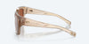 [Copper Silver Mirror Polarized Polycarbonate Lenses, Shiny Blonde Crystal Frame]