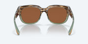 Copper Silver Mirror Polarized Glass Lenses, Shiny Ocean Jade Frame