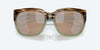 [Copper Silver Mirror Polarized Glass Lenses, Shiny Ocean Jade Frame]