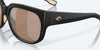 [Copper Silver Mirror Polarized Glass Lenses, Matte Black Frame]