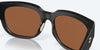 [Copper Silver Mirror Polarized Glass Lenses, Matte Black Frame]