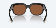 Copper Silver Mirror Polarized Glass Lenses, Matte Black Frame