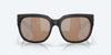 [Copper Silver Mirror Polarized Glass Lenses, Matte Black Frame]