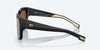 [Copper Silver Mirror Polarized Glass Lenses, Matte Black Frame]