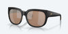 [Copper Silver Mirror Polarized Glass Lenses, Matte Black Frame]