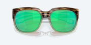 Green Mirror Polarized Glass Lenses, Shiny Ocean Jade Frame