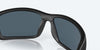 [Gray Polarized Polycarbonate Lenses, Blackout Frame]